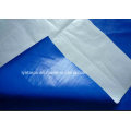 Blue/White Polyethylene Tarpaulin Sheet, HDPE Coated Tarpaulin Cover